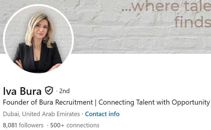 Iva Bura, Founder of Bura Recruitment | Connecting Talent with Opportunity, alumna Sveučilišta VERN'