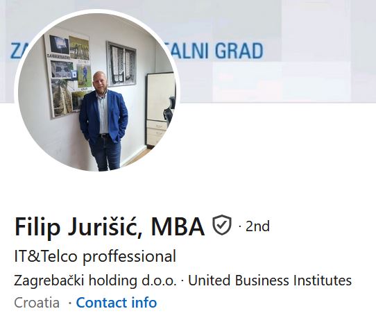 Alumni Sveučilište VERN' Filip Jurišić IT&Telco proffessional Director - Zagreb Digital City