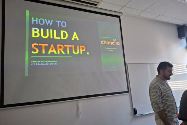 Gostovanje Frane Primorca (start-up Choncha) na Sveučilištu VERN'