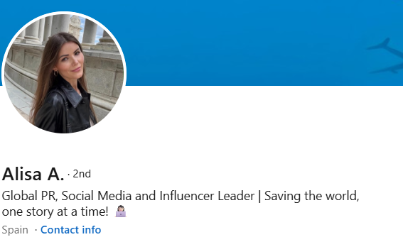 Alisa Alicajic, Global PR, Social Media and Influencer Leader, alumna Sveučilišta VERN'