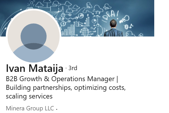 Ivan Matajia, B2B Growth &amp; operations manager, building partnerships, optimizing costs scaling services, alumni Sveučilišta VERN'