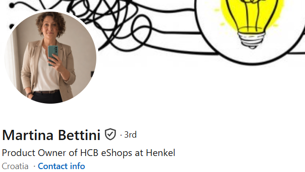 Martina Bettini, Product Owner of HCB eShops at Henkel, alumna Sveučilišta VERN'